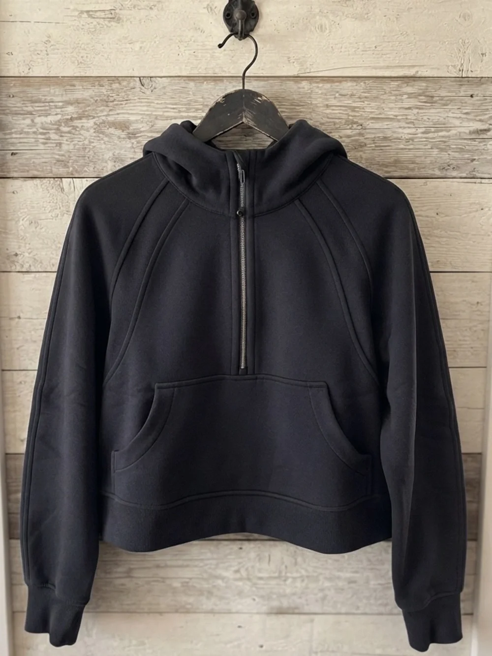 Lululemon Scuba Oversized 1/2 Zip Hoodie M/L (medium/ large) BLACK